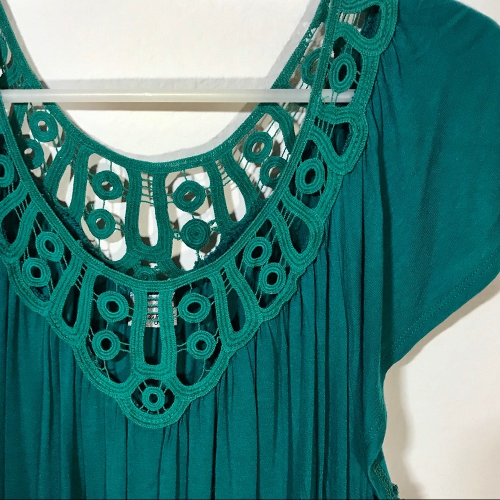 DAYTRIP Turquoise Blouse - Picture 2 of 4